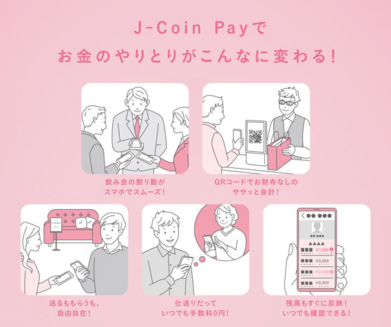 J-Coin Payでお金のやりとりがこんなに変わる！
