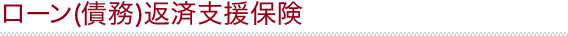 ローン(債務)返済支援保険