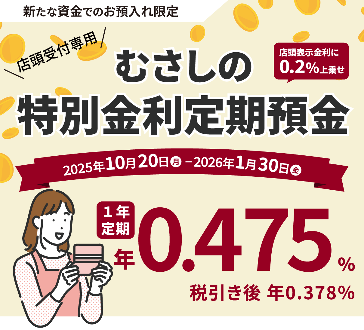 むさしの特別金利定期預金