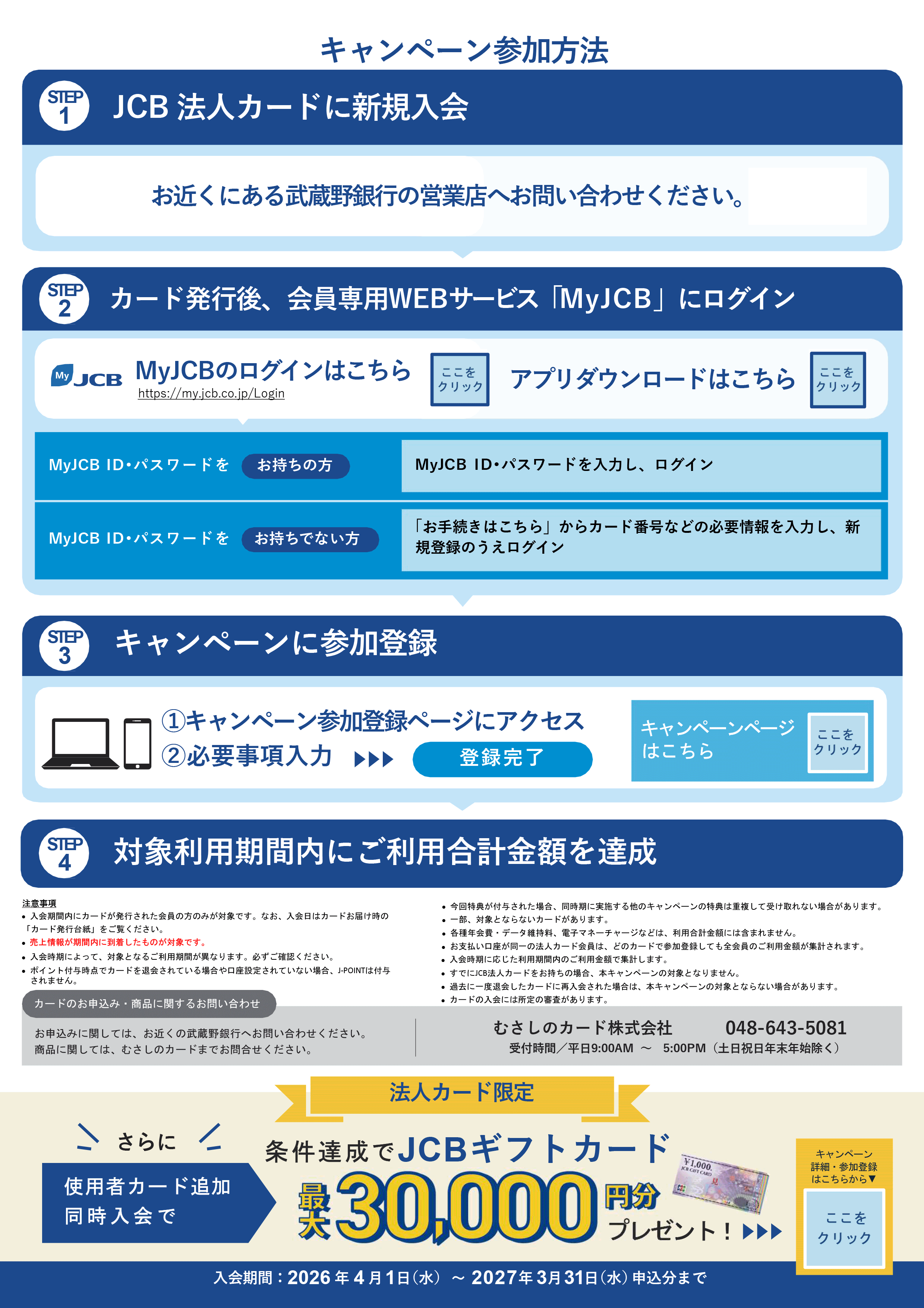 JCB法人カード新規入会キャンペーン