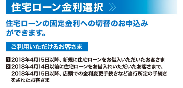 住宅ローン金利選択