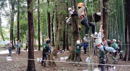 NPO法人 つるがしま里山サポートクラブ：市民の森のツリーイング